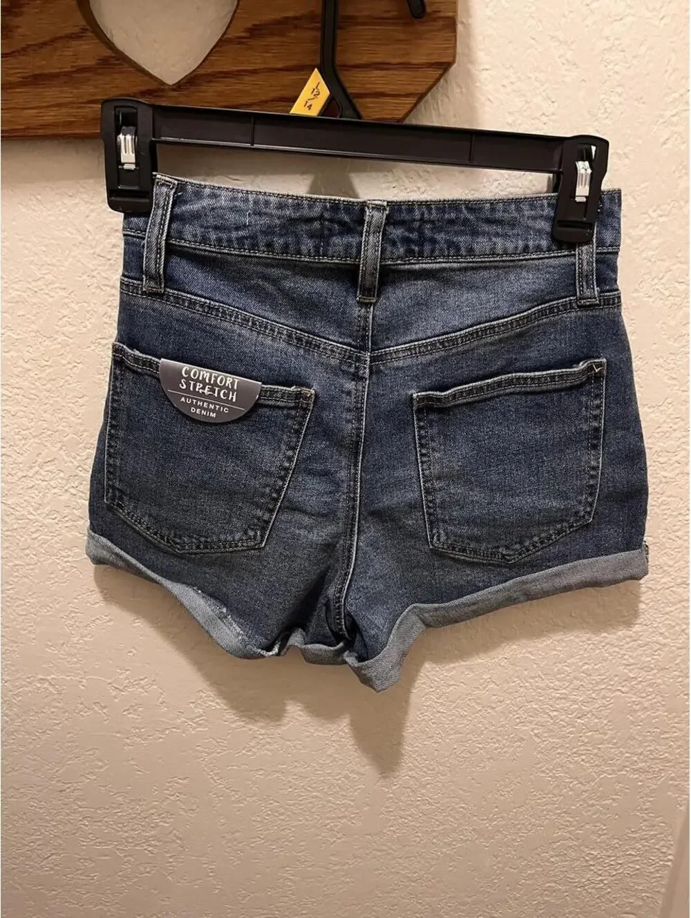 Indigo Rising denim shorts in blue #denim